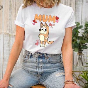 Bluey Family Mum Dog Birthday Party Shirt Disney Shirt Chili Shirt Family Shirt Chilli Mum Shirt Disney Gift Tee revetee 3
