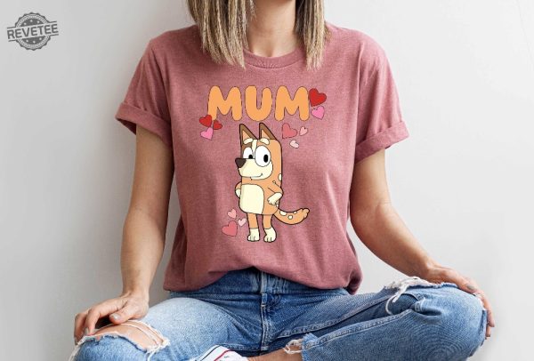 Bluey Family Mum Dog Birthday Party Shirt Disney Shirt Chili Shirt Family Shirt Chilli Mum Shirt Disney Gift Tee revetee 4