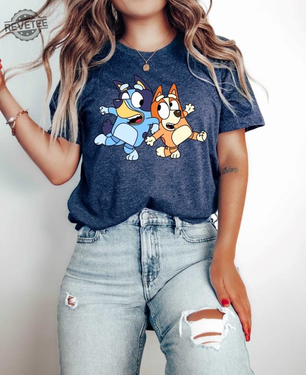 Bluey Shirt Bandit And Chilli Shirt Blue Dog Characters Disney Shirt Family Shirt Bandit Shirt Cute Bluey Shirt revetee 1