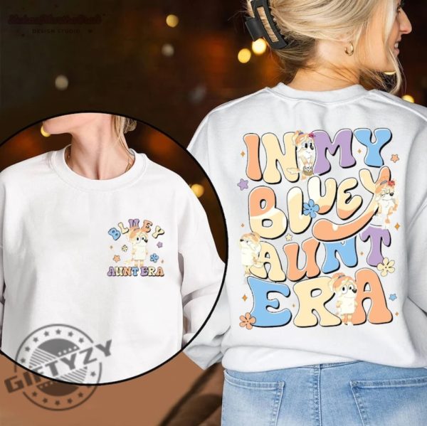 In My Blue Dog Aunt Era Shirt Cool Aunt Club Sweatshirt Blue Dog Aunt Trixie Tshirt Family Matching Hoodie Blue Dog Mothers Day Shirt giftyzy 2