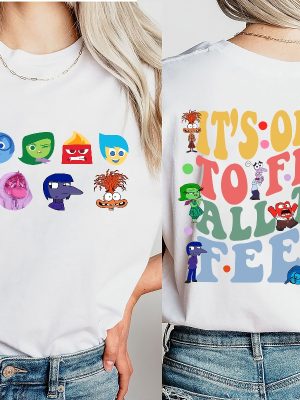 Disney Inside Out Its Okay To Feel All The Feels Shirt Mental Health Shirt Inclusion Shirt Speech Therapy Shirt Para Shirt Unique revetee 3