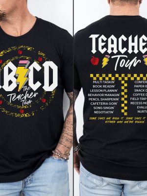 Teacher Shirt Abcd Teacher Tour Shirt Back To School Shirt End Of Year Shirt Kindergarten Teacher Shirt Elementary School Unique revetee 2