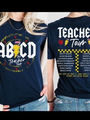 Teacher Shirt Abcd Teacher Tour Shirt Back To School Shirt End Of Year Shirt Kindergarten Teacher Shirt Elementary School Unique revetee 3