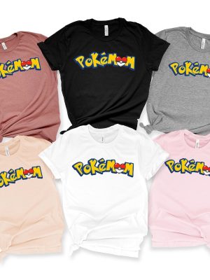 Pokemon Mom Shirt Pokemom Shirt Pokemon Matching Birthday Shirts Gamer Mom Women Tee Mother Day Tshirt Unique revetee 4