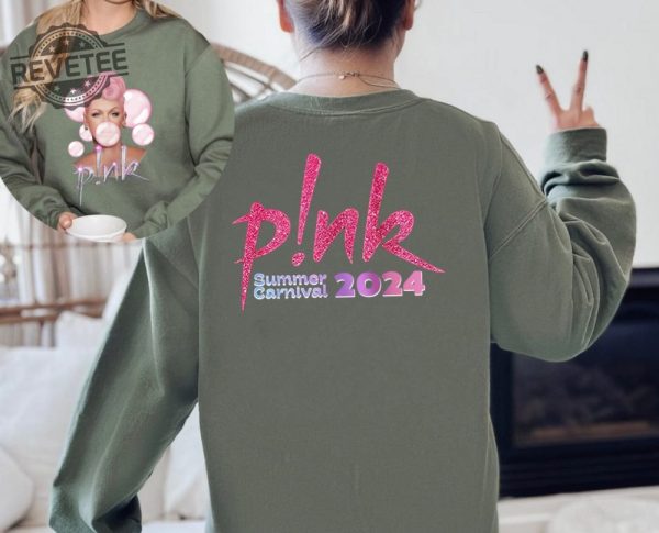 Pnk Pink Singer Summer Carnival 2024 Tour Sweatshirt Music Tour 2024 Shirt Trustfall Album Shirt Concert 2024 P Nk Unique revetee 1
