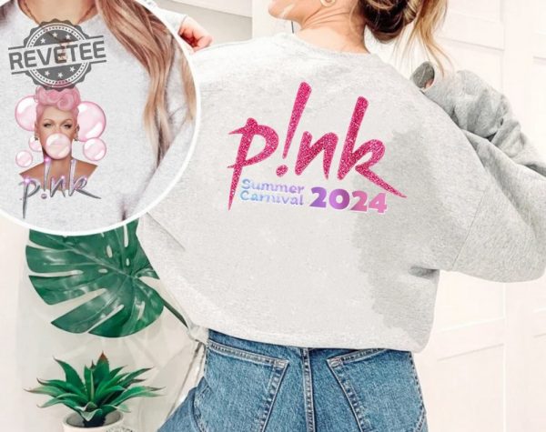 Pnk Pink Singer Summer Carnival 2024 Tour Sweatshirt Music Tour 2024 Shirt Trustfall Album Shirt Concert 2024 P Nk Unique revetee 4