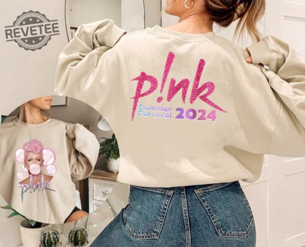 Pnk Pink Singer Summer Carnival 2024 Tour Sweatshirt Music Tour 2024 Shirt Trustfall Album Shirt Concert 2024 P Nk Unique revetee 5