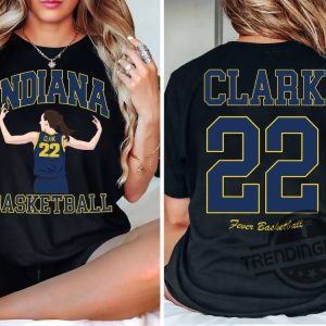 Caitlin Clark Number 22 Indiana Fever Shirt Basketball Clark Goat Shirt Wnba Draft Shirt Fever Basketball Fan T Shirt Clark 22 Tee trendingnowe 2