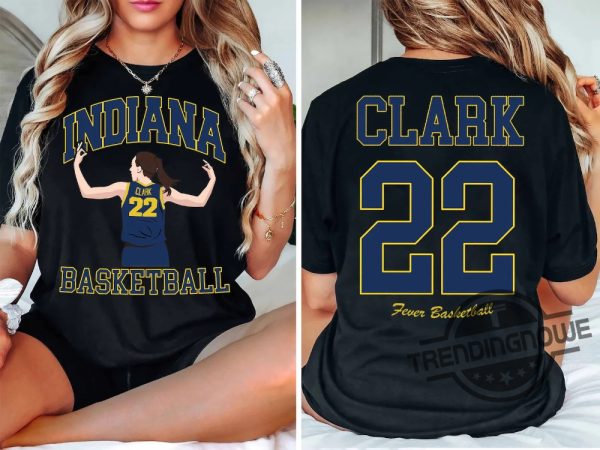 Caitlin Clark Number 22 Indiana Fever Shirt Basketball Clark Goat Shirt Wnba Draft Shirt Fever Basketball Fan T Shirt Clark 22 Tee trendingnowe 2