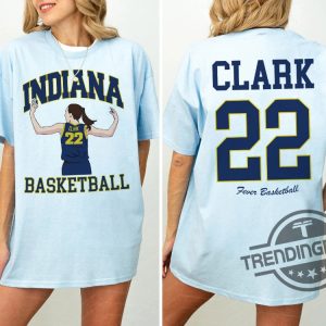 Caitlin Clark Number 22 Indiana Fever Shirt Basketball Clark Goat Shirt Wnba Draft Shirt Fever Basketball Fan T Shirt Clark 22 Tee trendingnowe 4