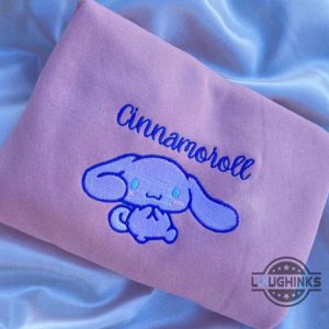 cinnamoroll sanrio sweatshirt tshirt hoodie embroidered cinnamoroll shirts for mens womens cute pink cinnamoroll embroidery tee laughinks 1