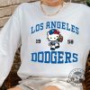 Pink Dodger Kitty Graphic Shirt Blue Dodger Kitty Crewneck Sweatshirt Funny Graphic Tshirt Hk Baseball Hoodie Game Shirt giftyzy 1