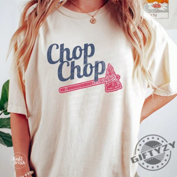 Atlanta Braves Inspired Shirt Atlanta Gameday Sweatshirt Atlanta Baseball Hoodie Atl Tshirt Chop Chop Atl Vintage Style Shirt Baseball Gift giftyzy 1