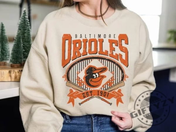Vintage Mlb 90S Bootleg Baltimore Shirt Baltimore Baseball Hoodie Vintage Baseball Fan Sweatshirt Orioles Hoodie Baseball Unisex Shirt giftyzy 3
