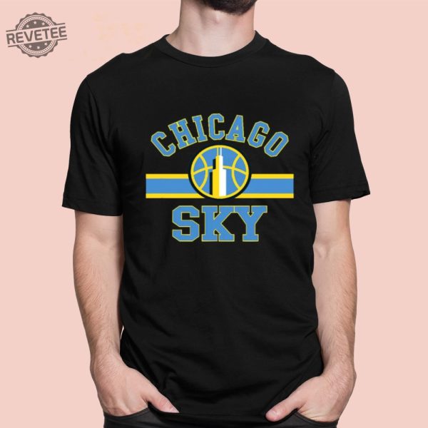 Chicago Sky Basketball T Shirt Unique Chicago Sky Basketball Hoodie Chicago Sky Basketball Sweatshirt revetee 1