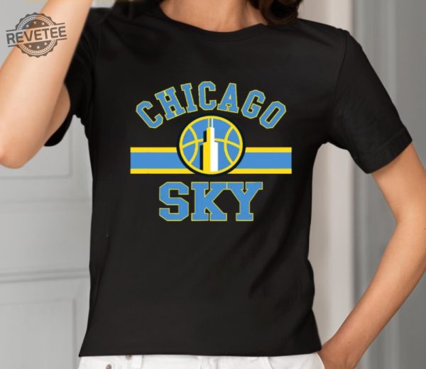 Chicago Sky Basketball T Shirt Unique Chicago Sky Basketball Hoodie Chicago Sky Basketball Sweatshirt revetee 2