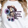She Overcame Everything Sent To Destroy Her Pastel Sunflowers Girl With Tattoos Boho Girl Tshirt Design Positive Affirmation Positive Unique revetee 1