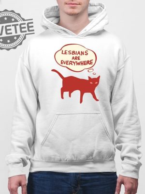 Lesbians Are Everywhere Cat T Shirt Unique Lesbians Are Everywhere Cat Hoodie revetee 4