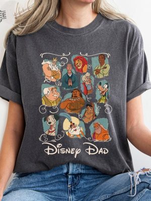 Disneyworld Dad Characters Shirt Best Disney Dad Sweatshirt Fathers Day Gift Disneyland Family Vacation Shirt Unique revetee 2