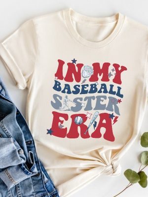 In My Baseball Sister Era T Shirt Sister Era Baseball Tee Family Baseball Players Matching Shirt Supportive Sibling Tee Unique revetee 6