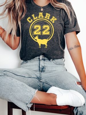 Clark 22 Goat Shirt Jersey Championship Basketball Tshirt Vintage Retro Unisex Adult Iowa Fan Shirt Unique revetee 2