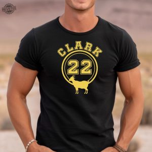 Clark 22 Goat Shirt Jersey Championship Basketball Tshirt Vintage Retro Unisex Adult Iowa Fan Shirt Unique revetee 3