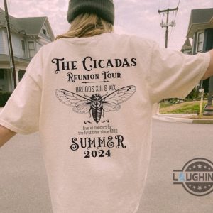 cicada tee shirt sweatshirt hoodie mens womens cicada reunion concert tour 2024 shirts insect bug summer funny tee broods xii xix shirt laughinks 6