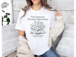 Tortured Teachers Department Shirt Funny Teacher Shirt Trending Teacher Memes Teacher All Is Fair T Shirt Trendy Teacher Tshirts Unique revetee 3