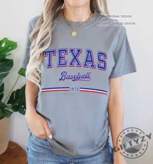 Vintage Texas Baseball Shirt Texas Tshirt Distressed Texas Baseball Crewneck Sweatshirt Baseball Fan Gift Retro Baseball Hoodie For Women Men Shirt giftyzy 3