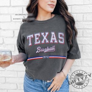 Vintage Texas Baseball Shirt Texas Tshirt Distressed Texas Baseball Crewneck Sweatshirt Baseball Fan Gift Retro Baseball Hoodie For Women Men Shirt giftyzy 5