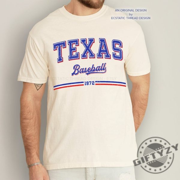 Vintage Texas Baseball Shirt Texas Tshirt Distressed Texas Baseball Crewneck Sweatshirt Baseball Fan Gift Retro Baseball Hoodie For Women Men Shirt giftyzy 6