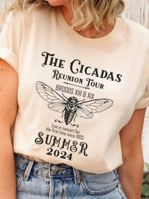 Cicada Shirt 2024 Cicada Emergence Unisex Jersey Short Sleeve Tee Funny Cicada Concert Shirt Bug Humor Goblincore Insect Tee Unique revetee 6