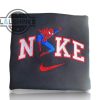 spider man nike crewneck sweatshirt t shirt hoodie embroidered spiderman x nike across the spider verse amazing spiderman 2099 miles morales tshirt laughinks 1 2