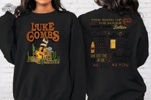 Luke Combs World Tour Sweatshirt Country Music Shirt Luke Combs World Tour 2024 Luke Combs Fan Cowgirl Tee Unique revetee 2