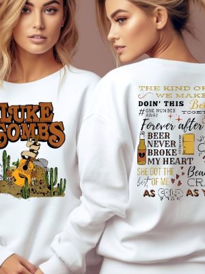 Luke Combs World Tour Sweatshirt Country Music Shirt Luke Combs World Tour 2024 Luke Combs Fan Cowgirl Tee Unique revetee 3