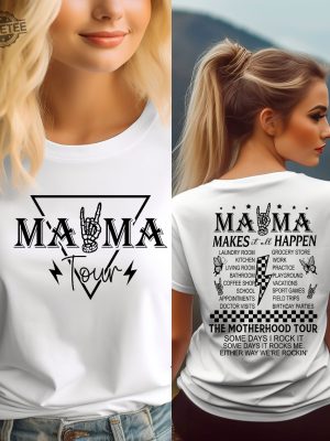 Mama World Tour Concert T Shirt Funny Metal Mama Gift Two Sided Mama Tour Tshirt Womens Band Tshirt Funny Mothers Gift Unique revetee 8