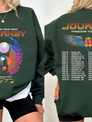 Journey 2024 Tour Freedom T Shirt Journey Freedom Tour 2024 Shirt Journey With Toto 2024 Concert Shirt Unique revetee 2