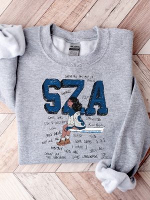 Retro Sza Sweatshirt Sza Shirt Sza Sos Tour Shirt Sza Sos Album Shirt Sza Good Days Classic Retro Sweatshirt Unique revetee 3