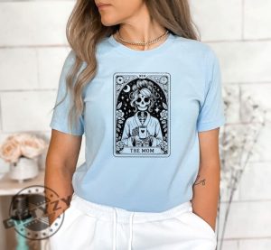 The Mom Tarot Card Shirt Skeleton Mom Tshirt Celestial Mama Sweatshirt Witchy Vibes Hoodie Mothers Day Gift Shirt giftyzy 2