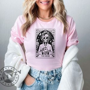 The Mom Tarot Card Shirt Skeleton Mom Tshirt Celestial Mama Sweatshirt Witchy Vibes Hoodie Mothers Day Gift Shirt giftyzy 3