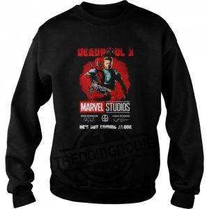 Deadpool 3 Shirt Marvel Studios Hes Not Coming Alone Shirt trendingnowe 2