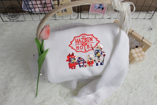 Handmade Hazbin Hotel Friend Embroidery Sweatshirt Hazbin Hotel Characters Shirt Hazbin Hotel Fan Unisex T Shirt revetee 1