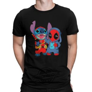 Deadpool And Stitch Shirt Deadpool 3 Movie Shirt Marvel Apparel Hugh Jackman Deadpool And Wolverine Poster Tee Wolverine Shirt trendingnowe 2