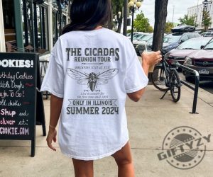 Cicada Concert Tour 2024 Shirt Illinois Cicada Broods Tshirt Insect Bug Hoodie Nature Unisex Graphic Sweatshirt Adult Top Cool Bug Shirt giftyzy 2