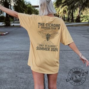 Cicada Concert Tour 2024 Shirt Illinois Cicada Broods Tshirt Insect Bug Hoodie Nature Unisex Graphic Sweatshirt Adult Top Cool Bug Shirt giftyzy 8