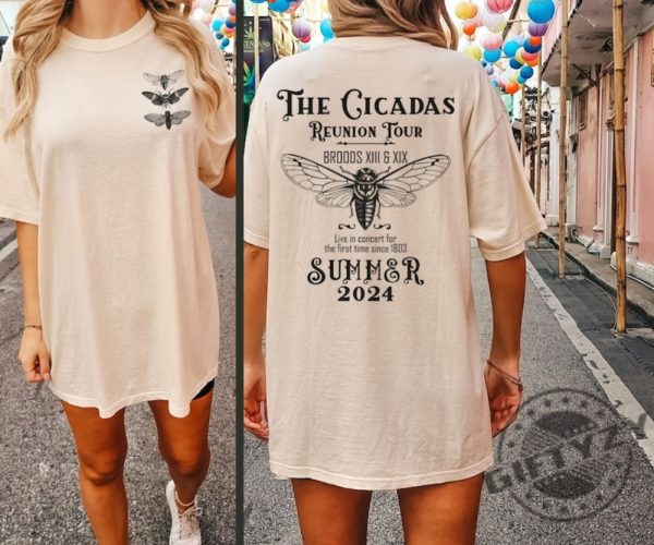 Cicada Concert Tour 2024 Shirt Year Of Cicada Tshirt Insect Bug Sweatshirt Nature Unisex Hoodie Relaxed Adult Top Cool Bug Graphic Shirt giftyzy 1