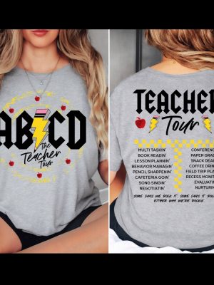 Teacher Shirt Abcd Teacher Tour Shirt Back To School Shirt End Of Year Shirt Kindergarten Teacher Shirt Elementary School Unique revetee 3 1