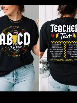 Teacher Shirt Abcd Teacher Tour Shirt Back To School Shirt End Of Year Shirt Kindergarten Teacher Shirt Elementary School Unique revetee 4