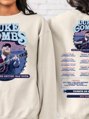 Luke Combs 2024 Tour Growing Up And Getting Old Sweatshirt Luke Combs Merch Luke Combs Fan Shirt Unique revetee 2