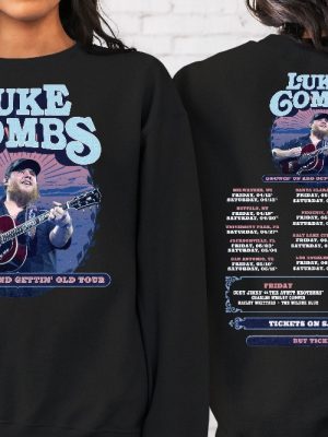 Luke Combs 2024 Tour Growing Up And Getting Old Sweatshirt Luke Combs Merch Luke Combs Fan Shirt Unique revetee 3